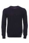 Maglione girocollo con motivo a rombi blu navy - Wessi