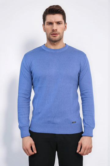 Maglieria blu con scollo a cerchio - Wessi