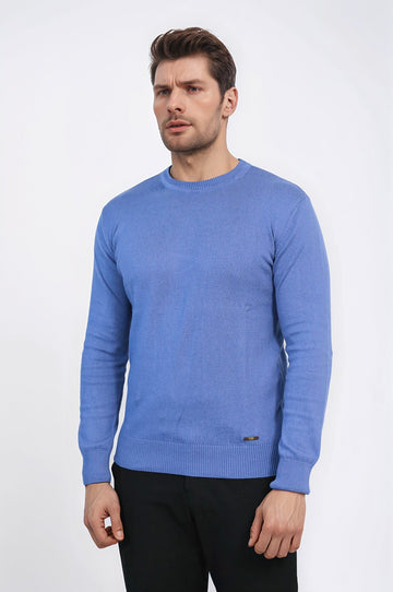 Maglieria blu con scollo a cerchio - Wessi