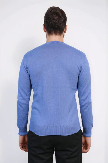 Maglieria blu con scollo a cerchio - Wessi