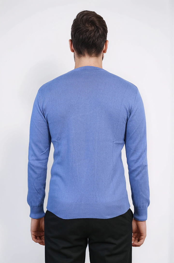 Jersey de cuello redondo azul - Wessi