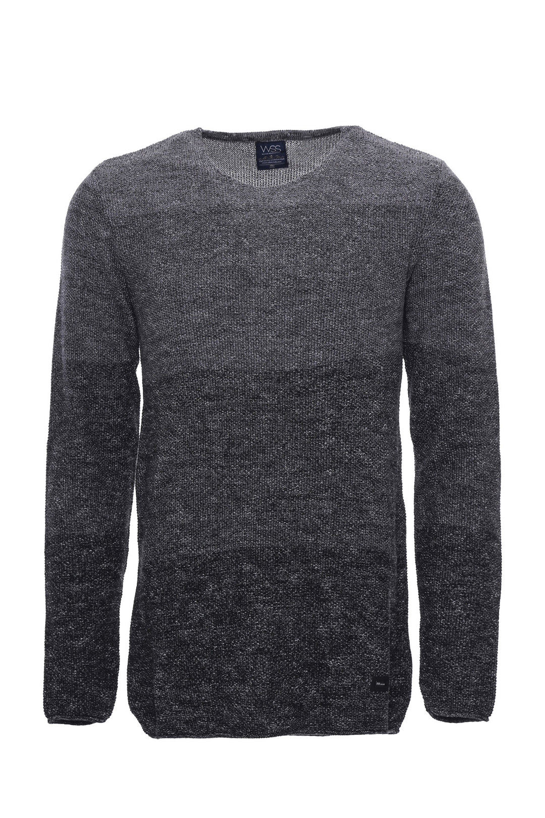 Tricot Gris à Motifs Col Rond - Wessi