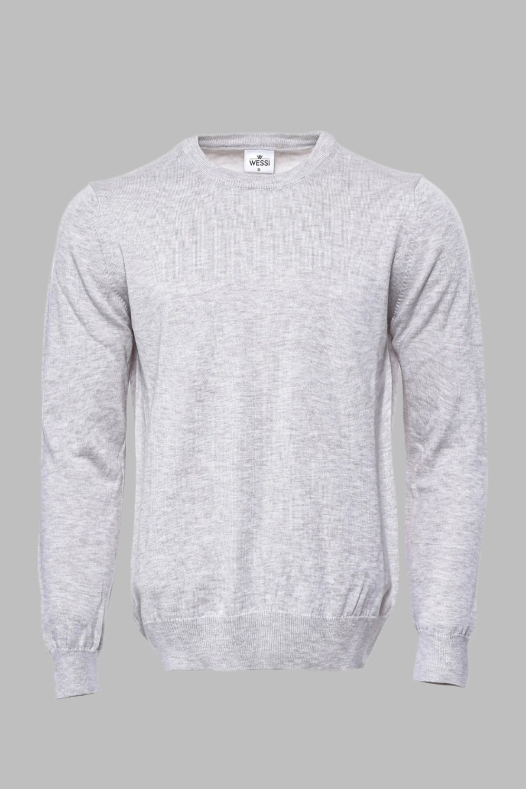 Beige Crew Neck Sweater - Wessi