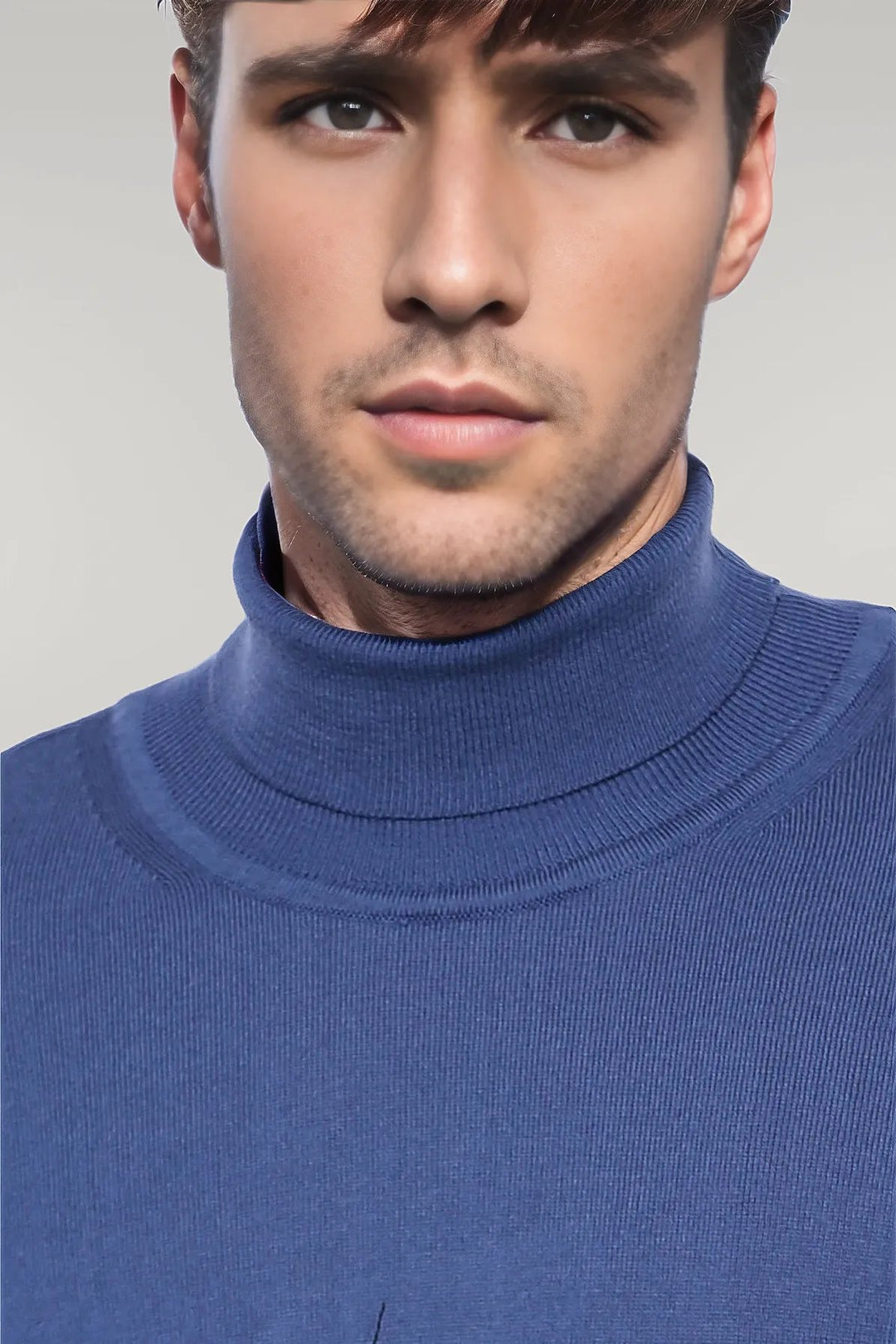 Turtleneck Blue Sweater | Wessi