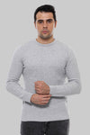 Punto Cuello Circular Estampado Gris Claro Hombre - Wessi
