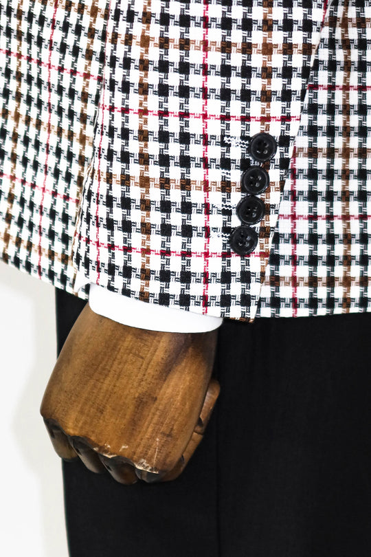 بدلة رجالية منقوشة باللون الأسود - ويسي