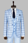 Combinaison Homme Bleu Clair Coupe Slim à Motifs - Wessi
