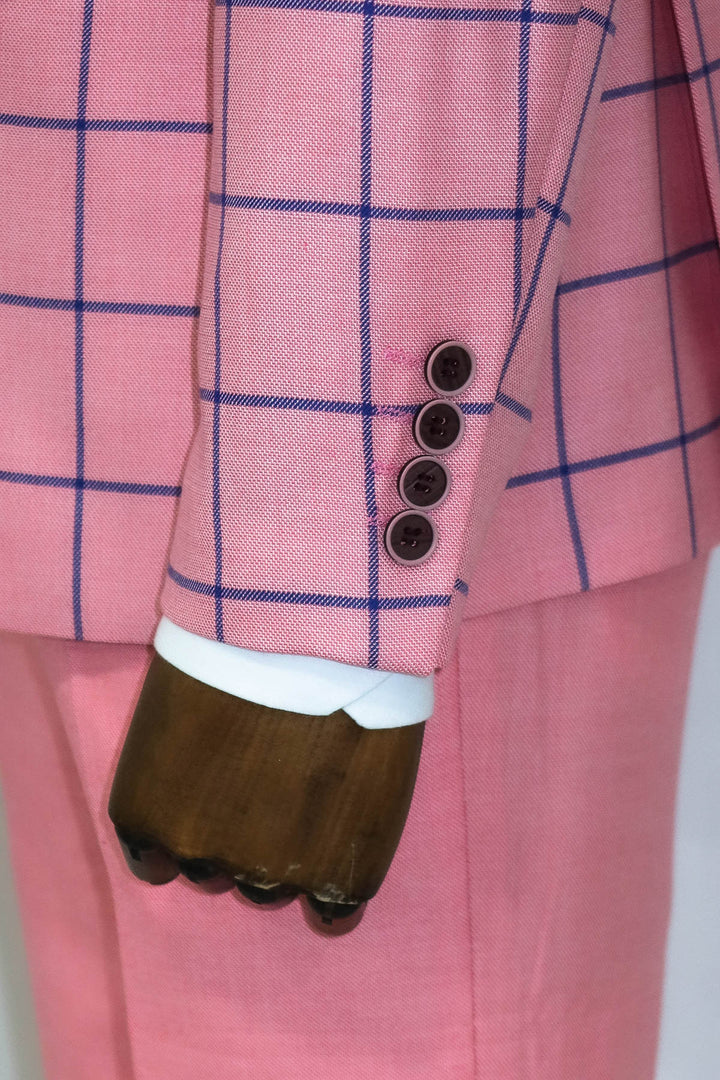 Combinaison Homme Rose à Motifs Coupe Slim - Wessi