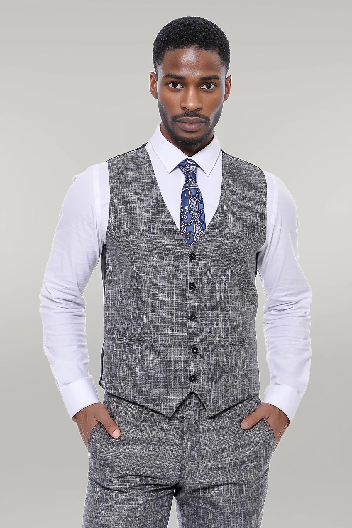 Chaleco estampado hombre store