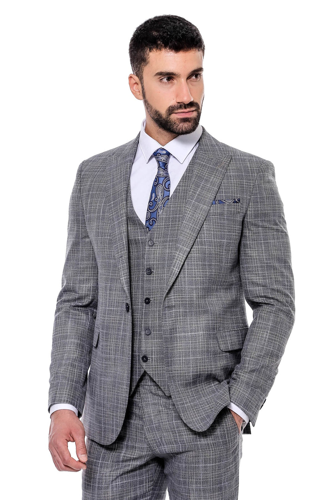 Traje Gris Sastreria Trajes Traje Gris Ropa De Sastre Para Hombre