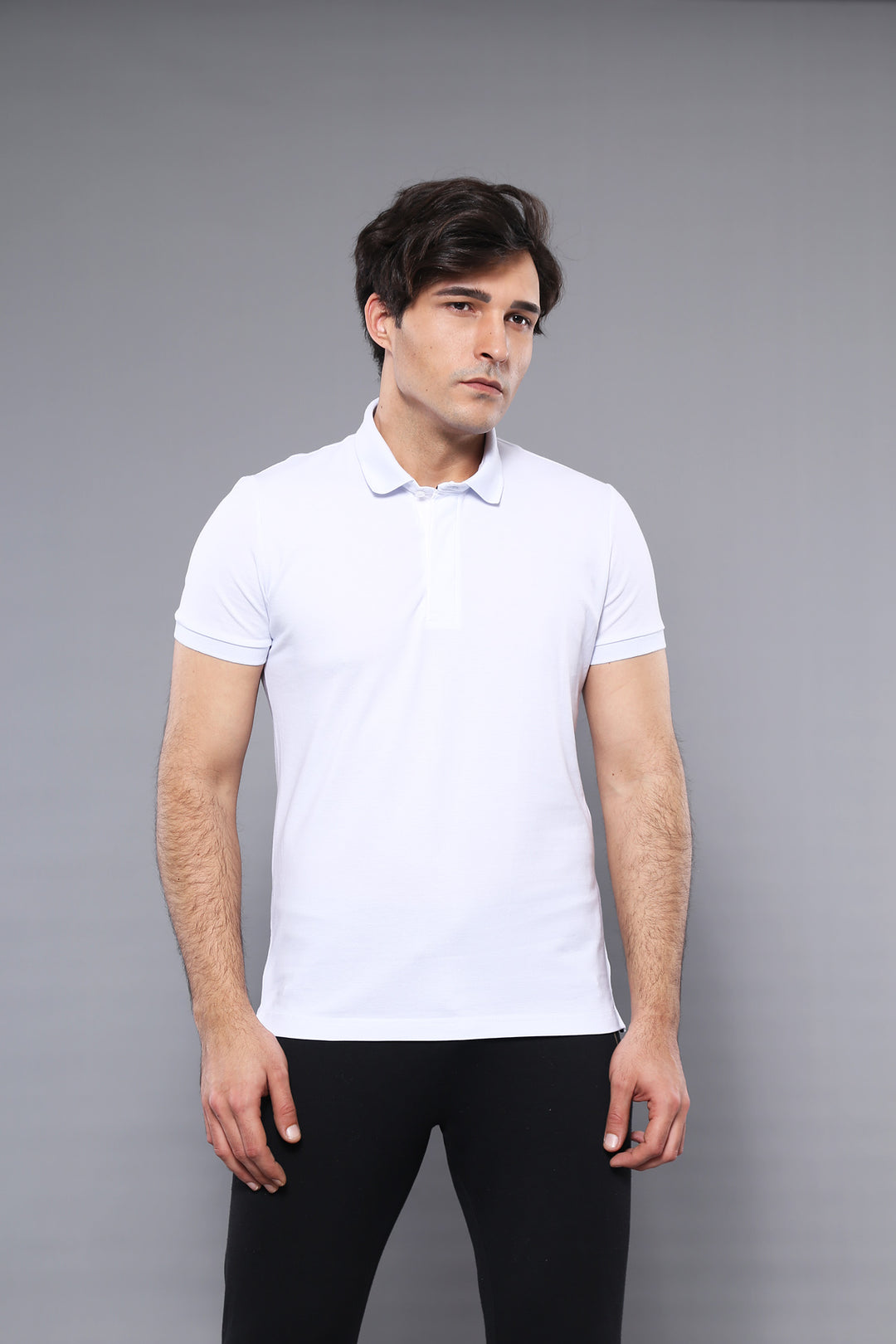 Polo Plain White T-Shirt - Wessi