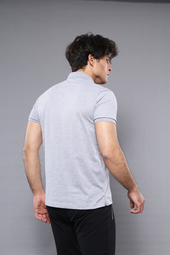 T-shirt Polo uni gris | Wessi - Wessi
