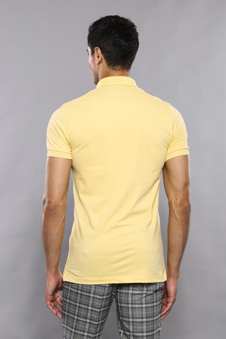 Футболка Polo Plain Yellow | Весс