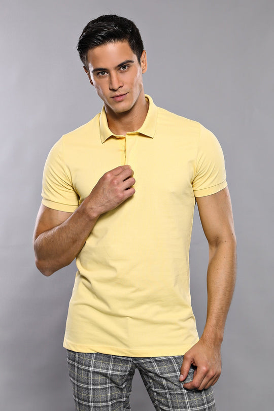 Футболка Polo Plain Yellow | Весс