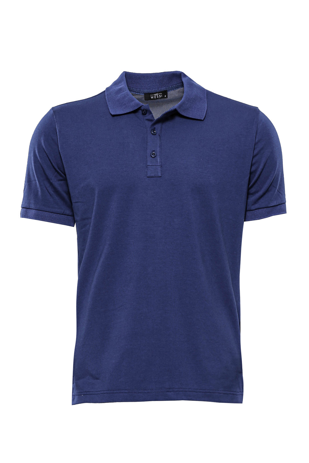 T-shirt con colletto polo blu navy - Wessi