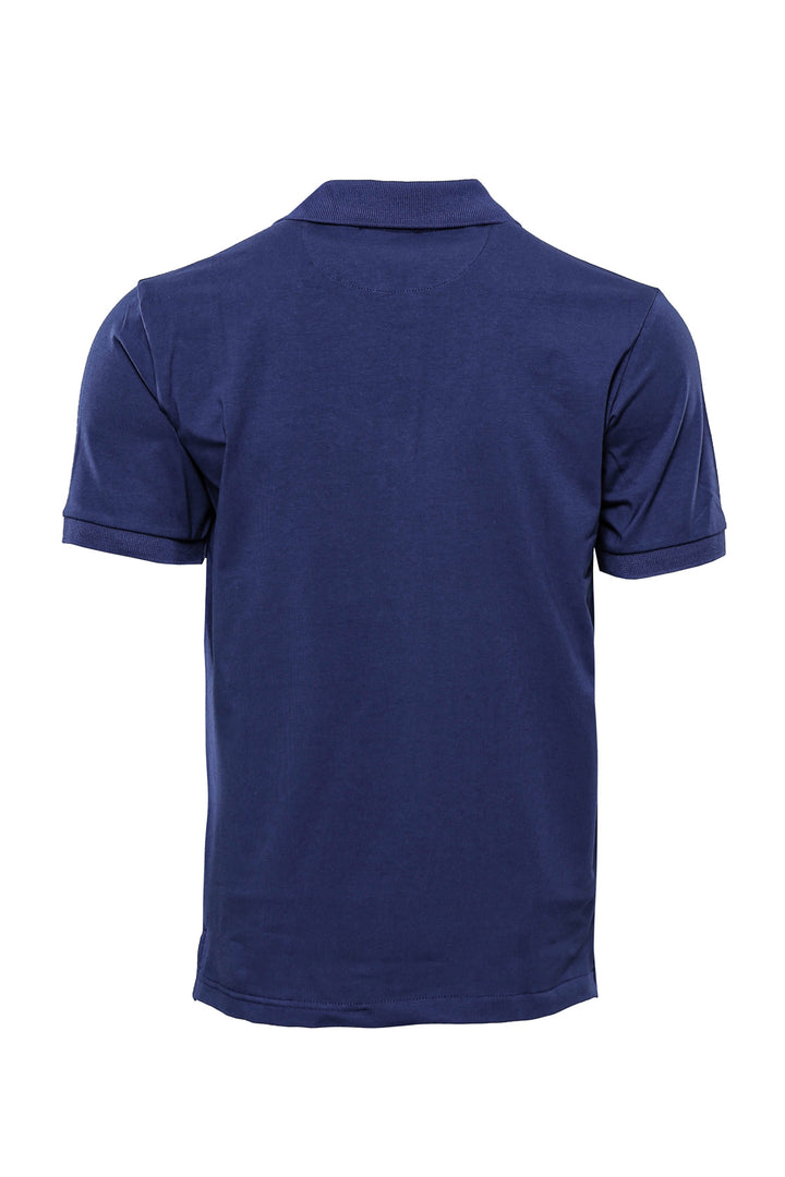 T-shirt con colletto polo blu navy - Wessi