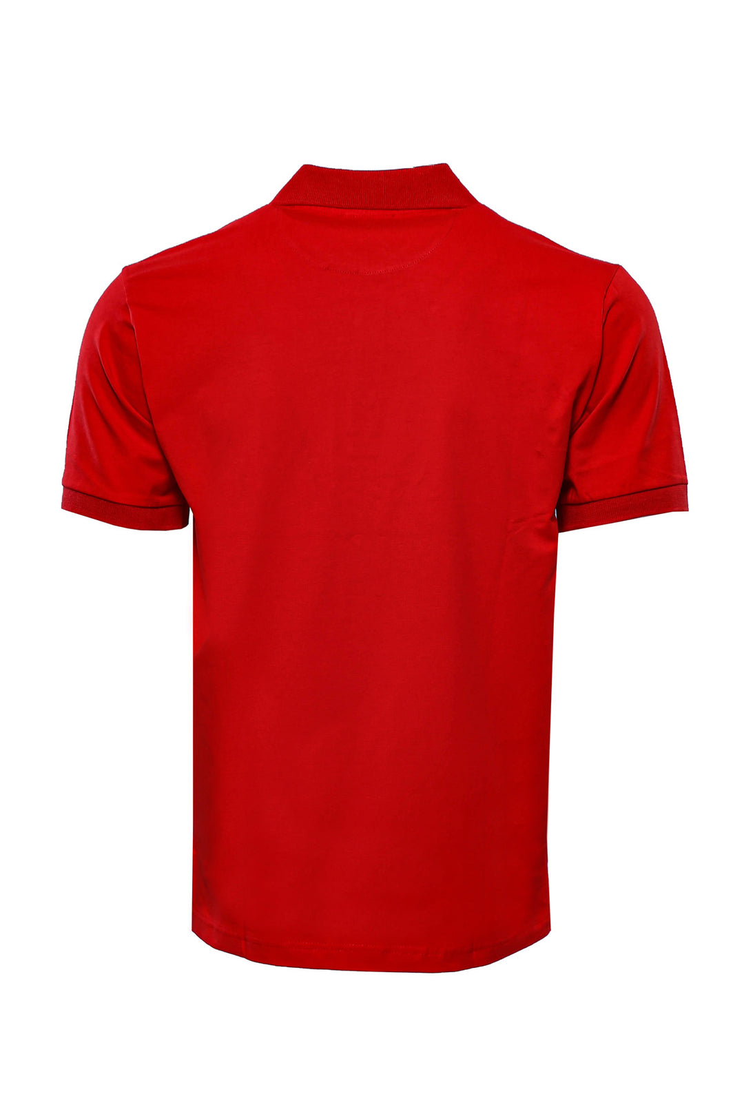 Plain Red Polo Collar T-Shirt - Wessi
