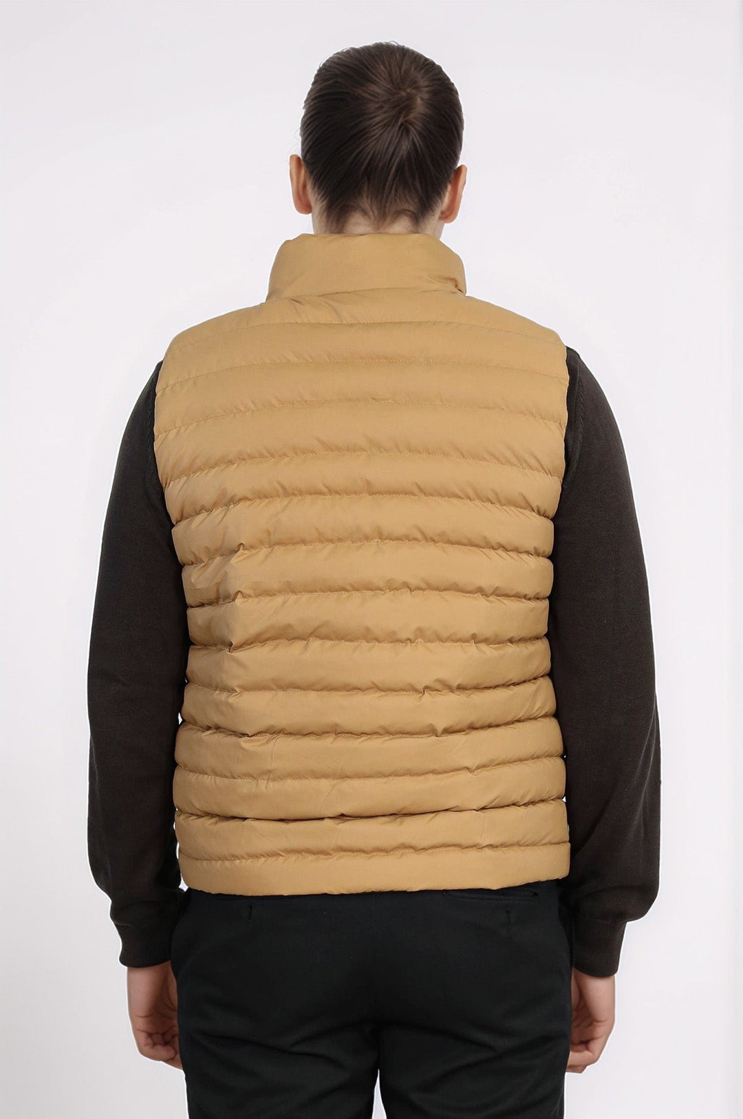 Двусторонний пуховик желтый мужской пуховик - Wessi