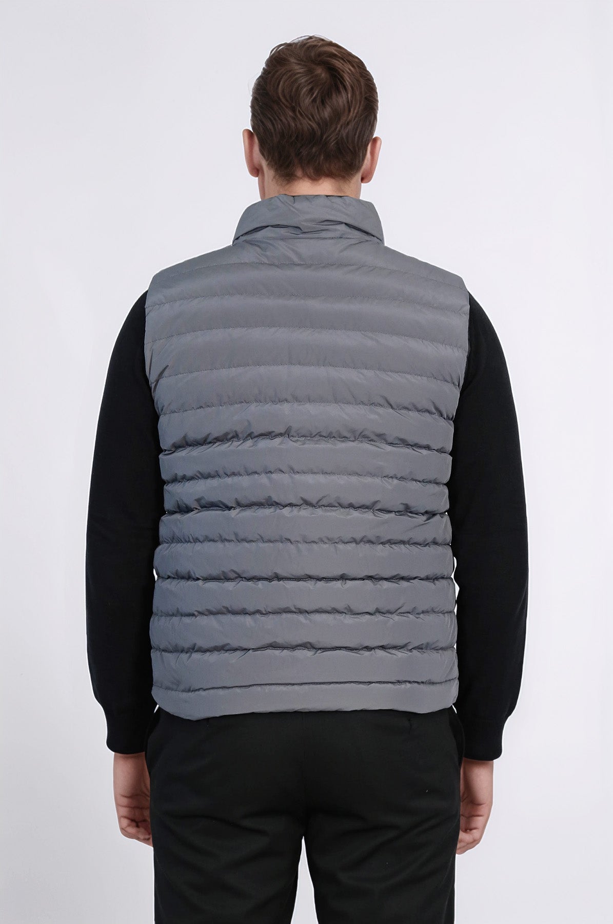 Reversible Puffer Grey Men's Down Vest - Wessi – Wessi - Discover