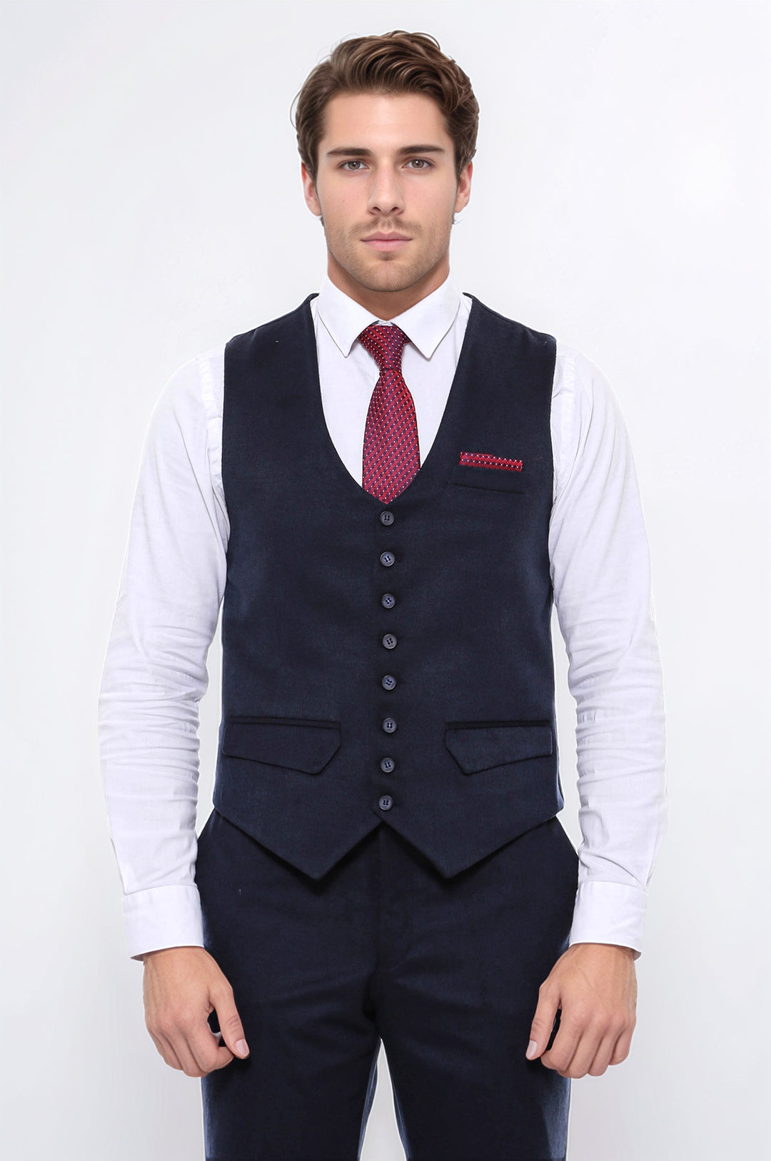 Gilet blu navy a 8 bottoni - Wessi