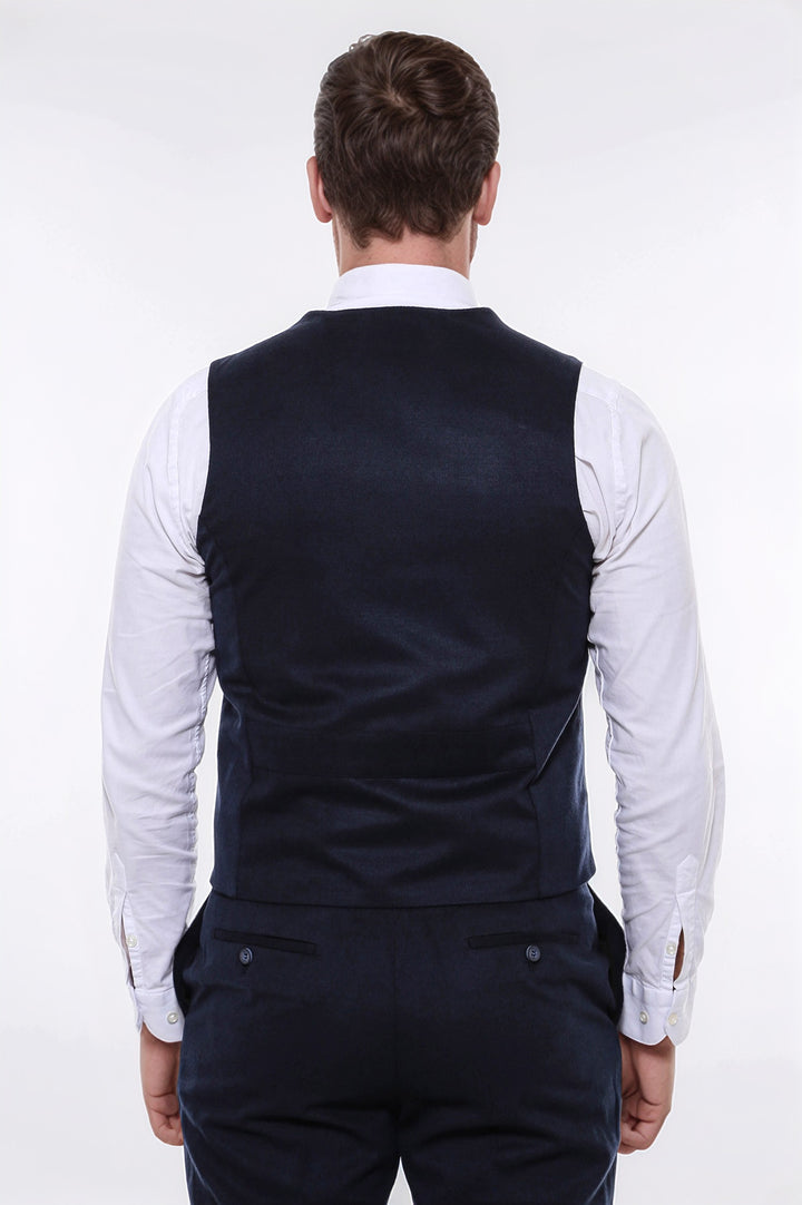 Gilet blu navy a 8 bottoni - Wessi