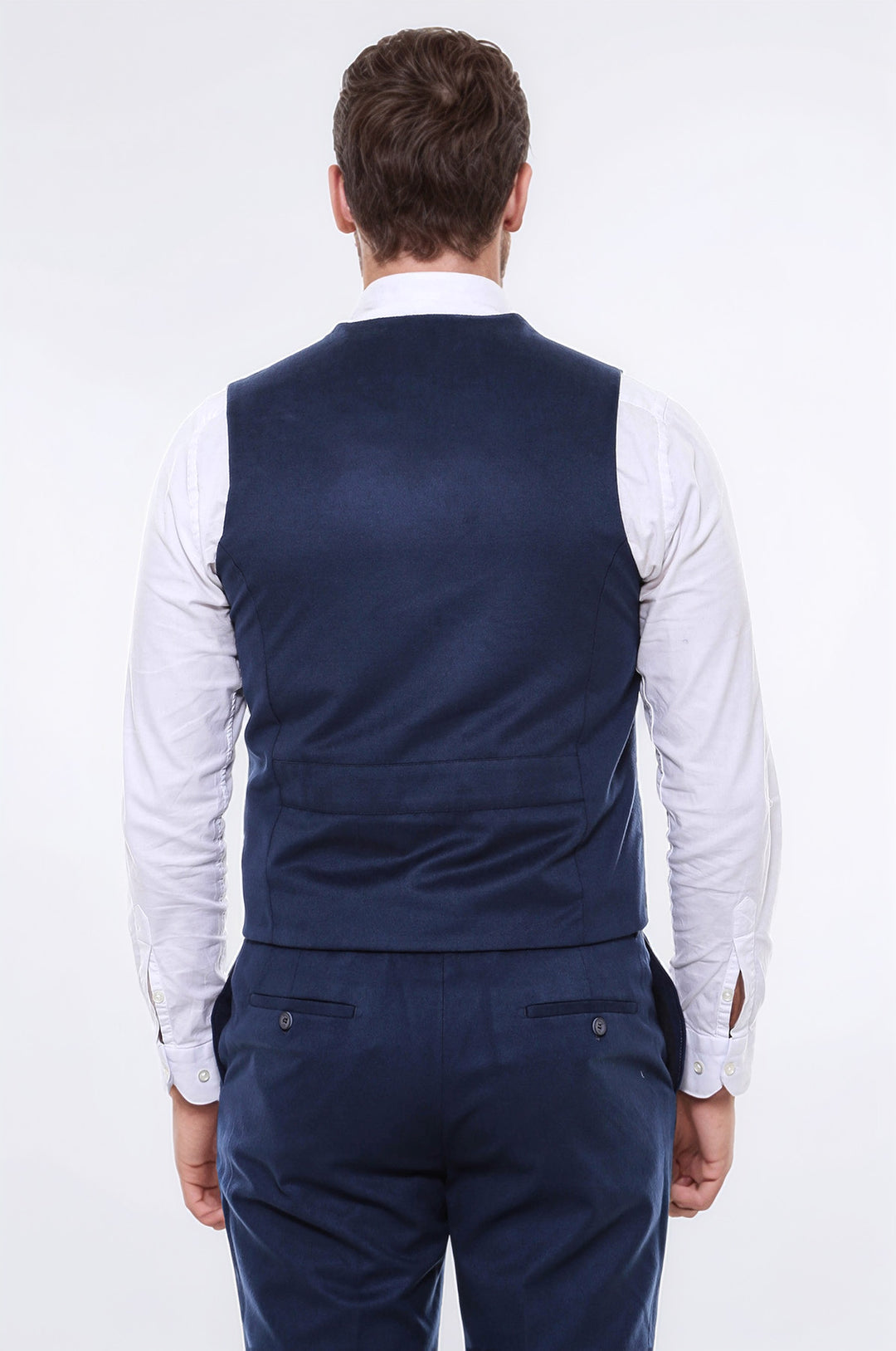 Gilet blu navy semplice con 8 bottoni - Wessi