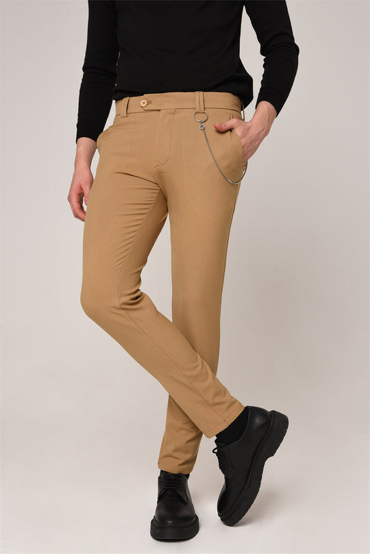 Evoga Pantalones De Hombre Class Slim Fit Primavera Verano Casual De