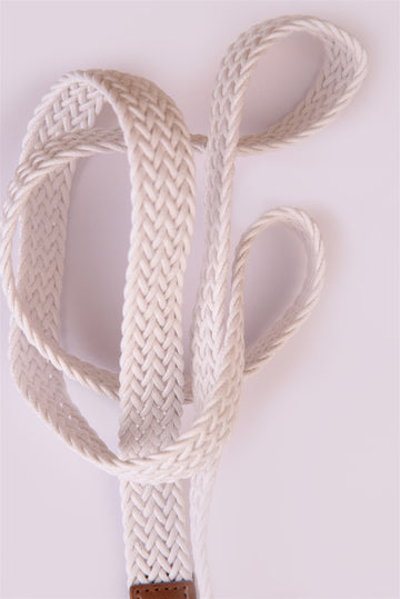 Ceinture en tricot fin blanc pour homme - Wessi