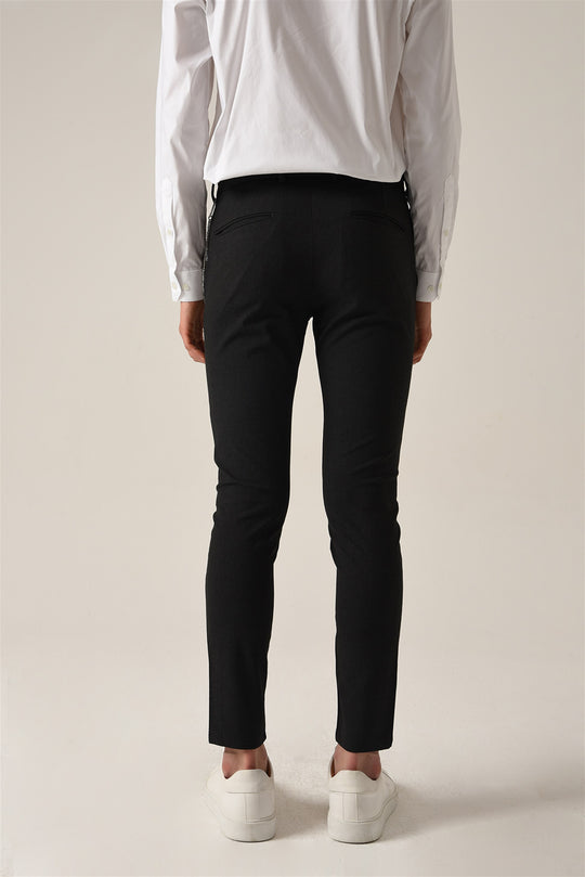 Men's Smoked Accessory Detail Slim Fit Trousers - Wessi