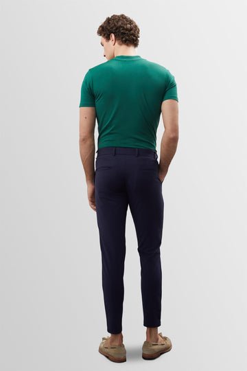 Pantalon Slim Homme Bleu Marine Détail Accessoires - Wessi