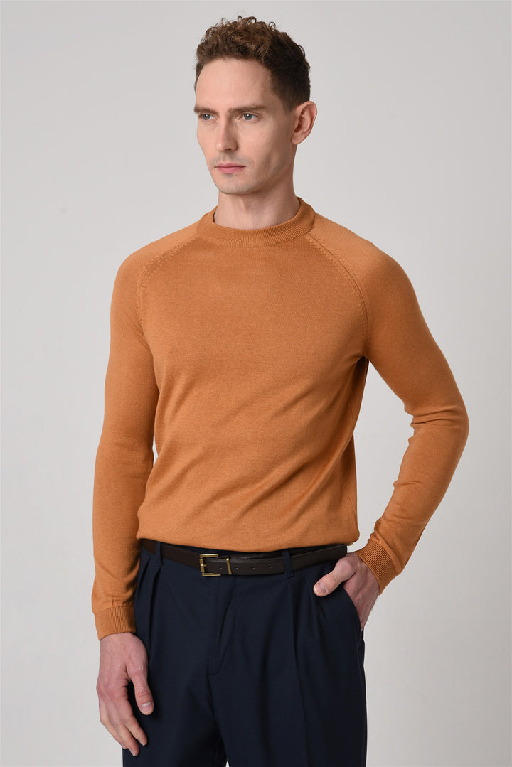 Men's Tabac Crew Neck Slim Fit Knitwear Sweater - Wessi