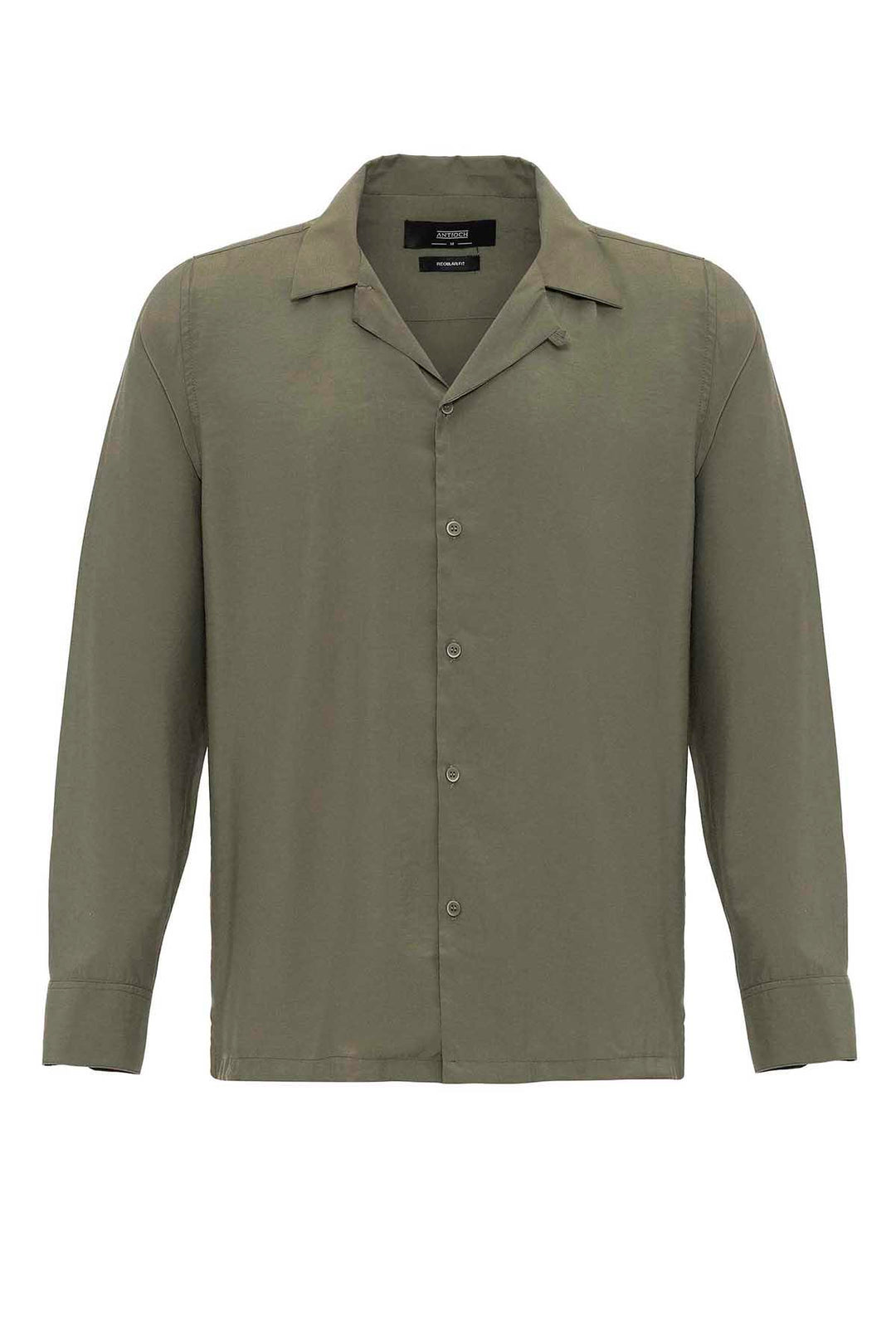 Men's Khaki Striped  Shirt - Wessi
