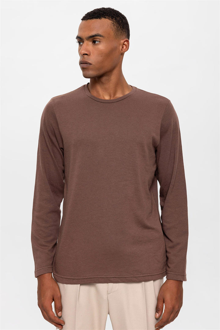Suéter marrón de primavera para hombre - Wessi