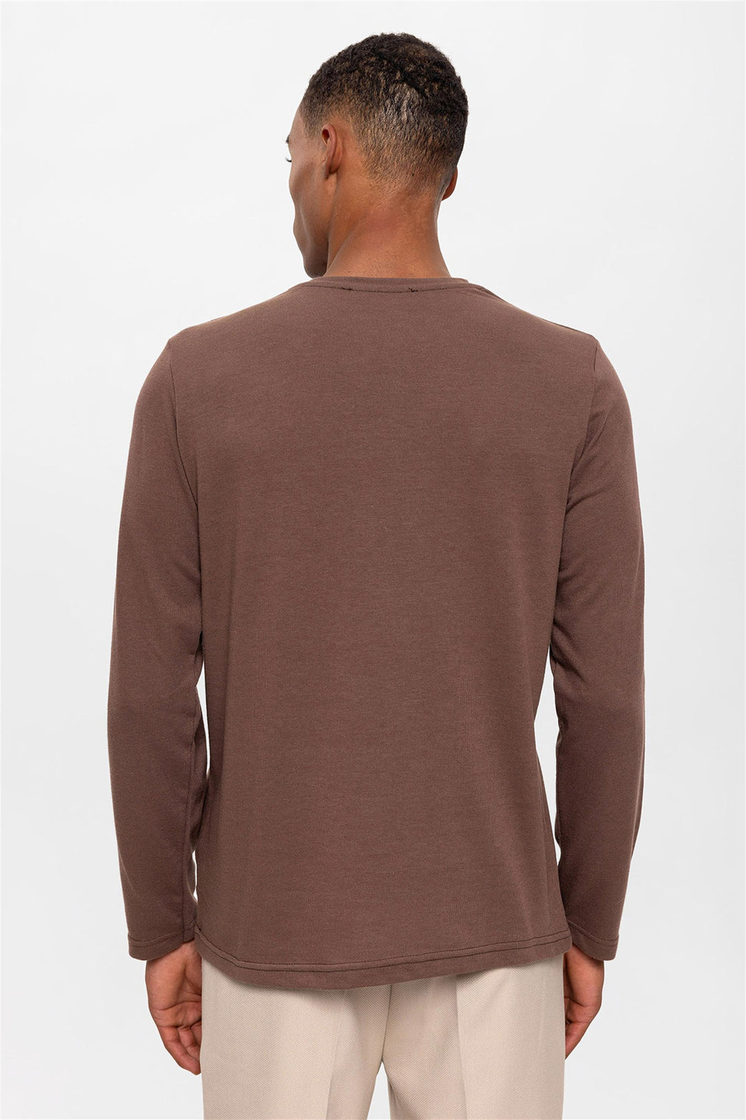 Suéter marrón de primavera para hombre - Wessi