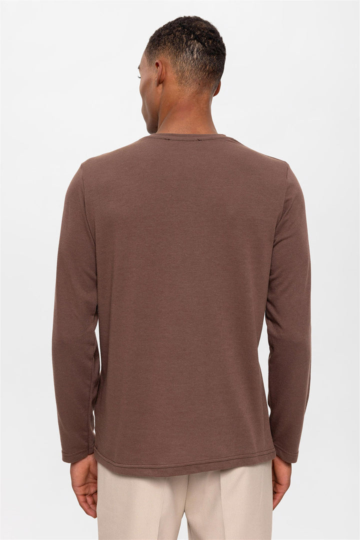 Suéter marrón de primavera para hombre - Wessi