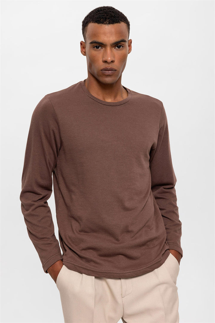 Suéter marrón de primavera para hombre - Wessi
