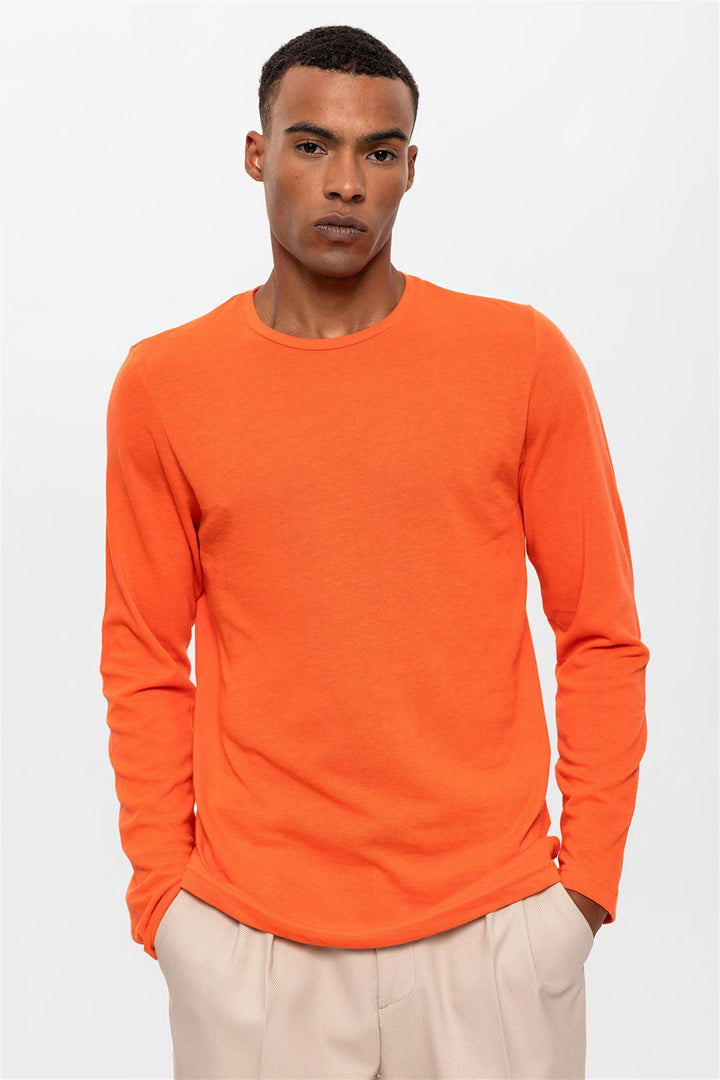 Maglione primaverile corallo da uomo - Wessi