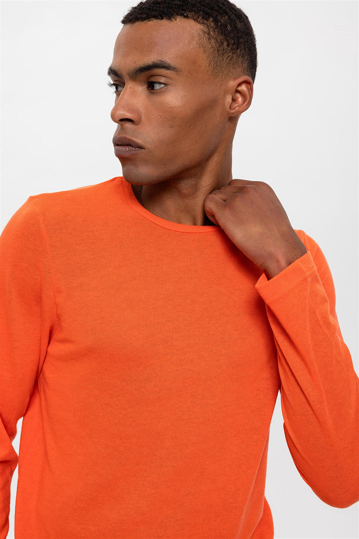 Maglione primaverile corallo da uomo - Wessi