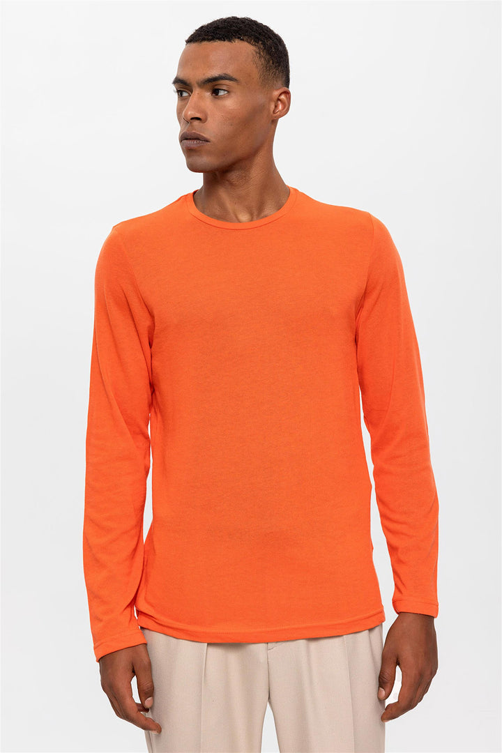 Maglione primaverile corallo da uomo - Wessi