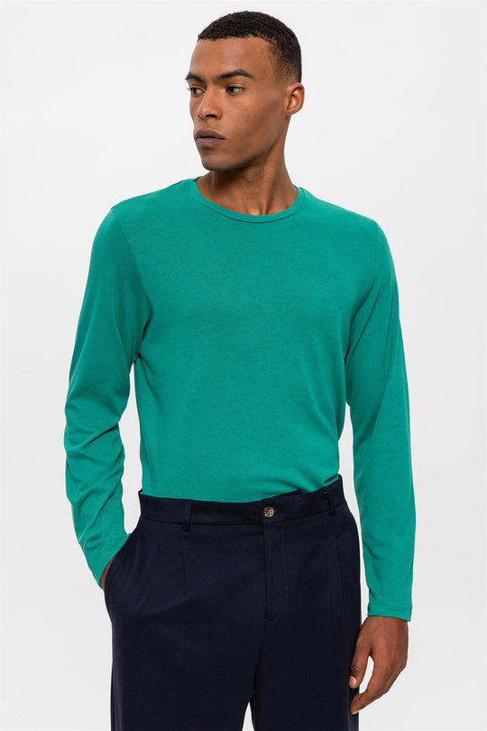 Maglione verde primaverile da uomo - Wessi