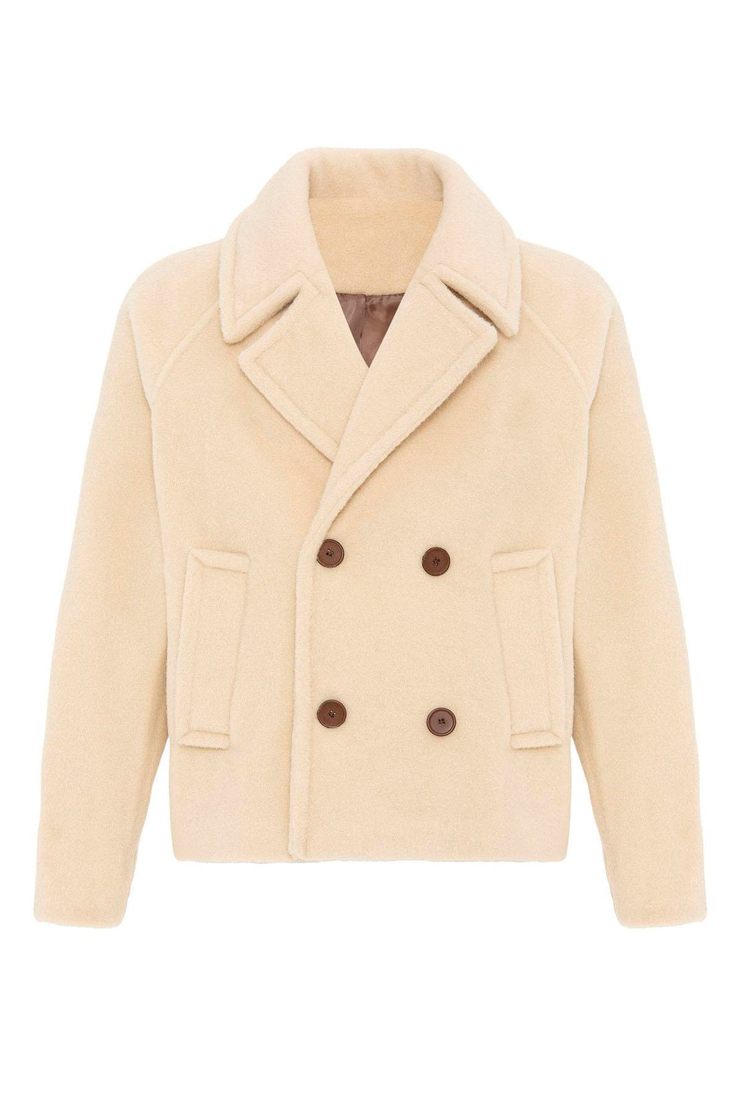Cappotto da uomo corto fit doppiopetto beige Antioch