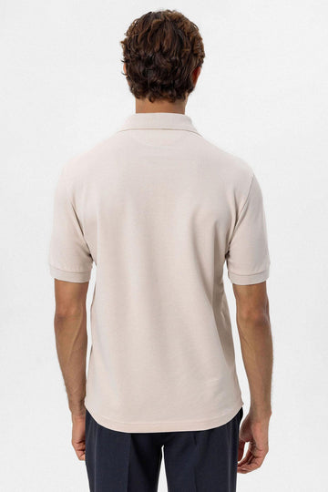 تي شيرت بولو رجالي باللون البيج - ويسي