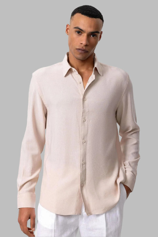 Homme Chemise en mousseline à manches longues Blanc Bolf 506 BLANC
