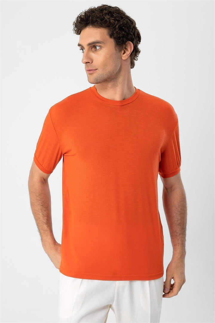 Men's Coral Crew Neck  T-Shirt - Wessi