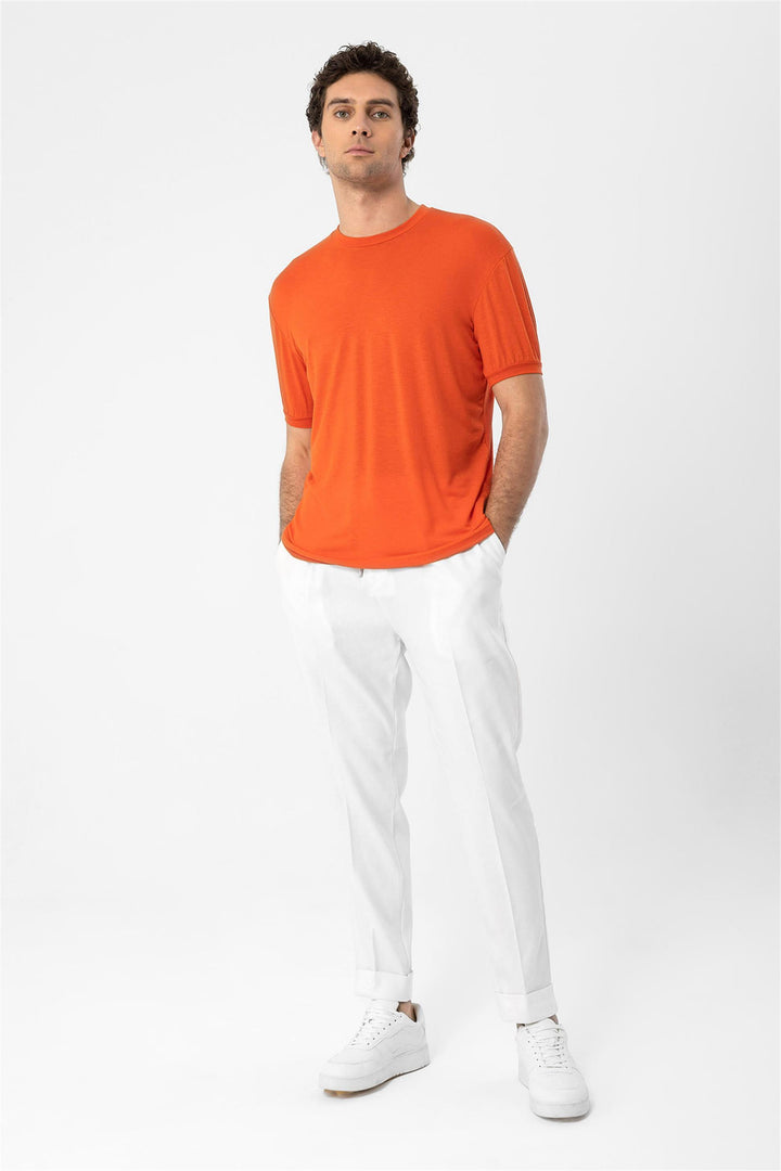 Men's Coral Crew Neck  T-Shirt - Wessi