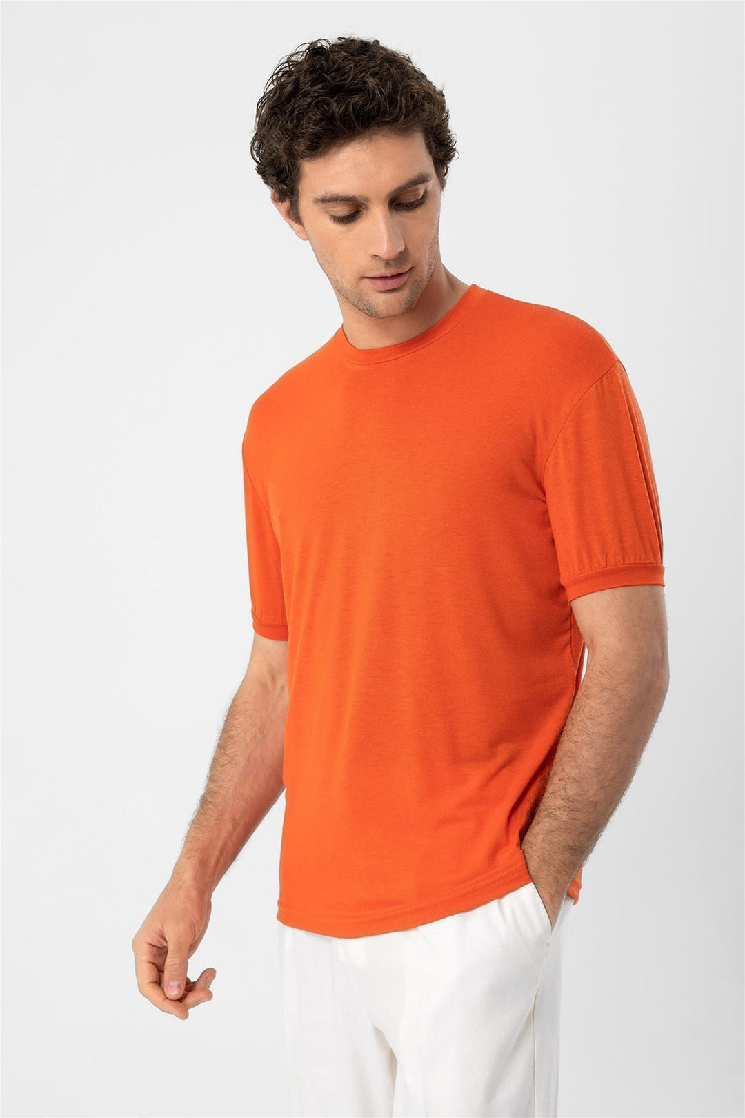 Men's Coral Crew Neck  T-Shirt - Wessi