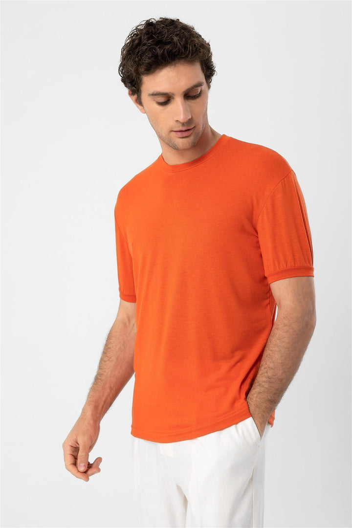 Men's Coral Crew Neck  T-Shirt - Wessi