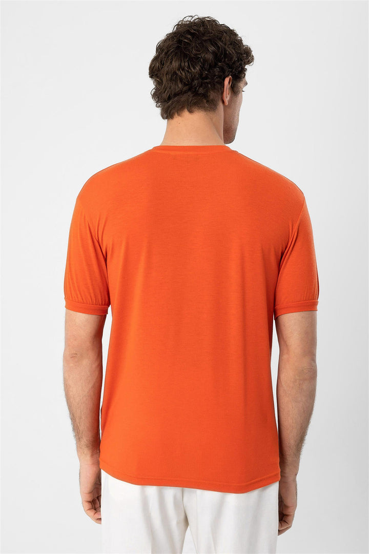 Men's Coral Crew Neck  T-Shirt - Wessi