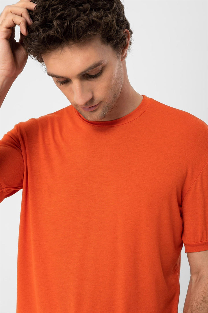 Men's Coral Crew Neck  T-Shirt - Wessi