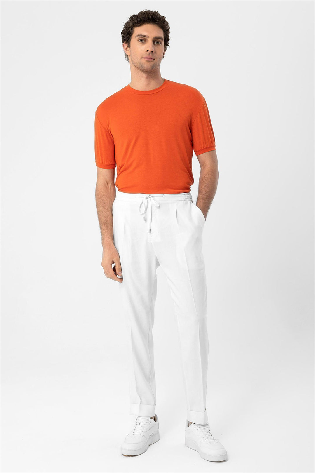 Men's Coral Crew Neck  T-Shirt - Wessi